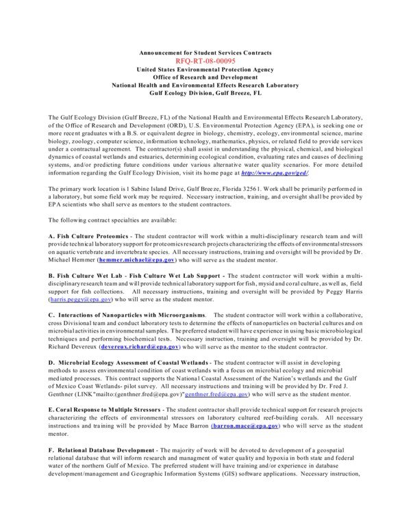 Thumbnail for Announcement for Student Services Contracts