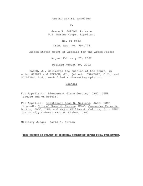 Thumbnail for Case Overview: U.S. v. Jordan