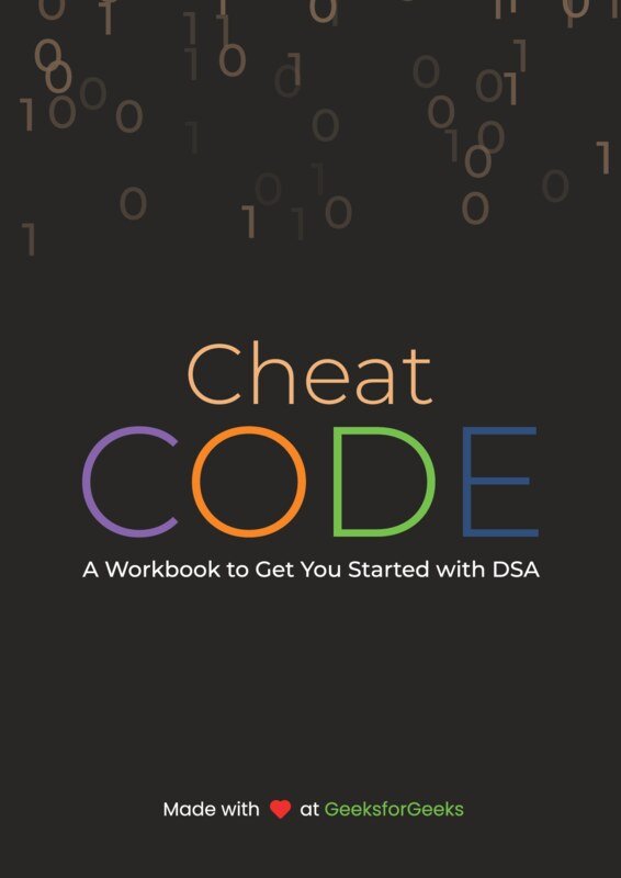 Thumbnail for Cheat Code Book by GFG