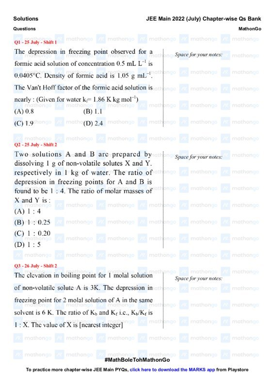 Thumbnail for Comprehensive Solutions Study Notes