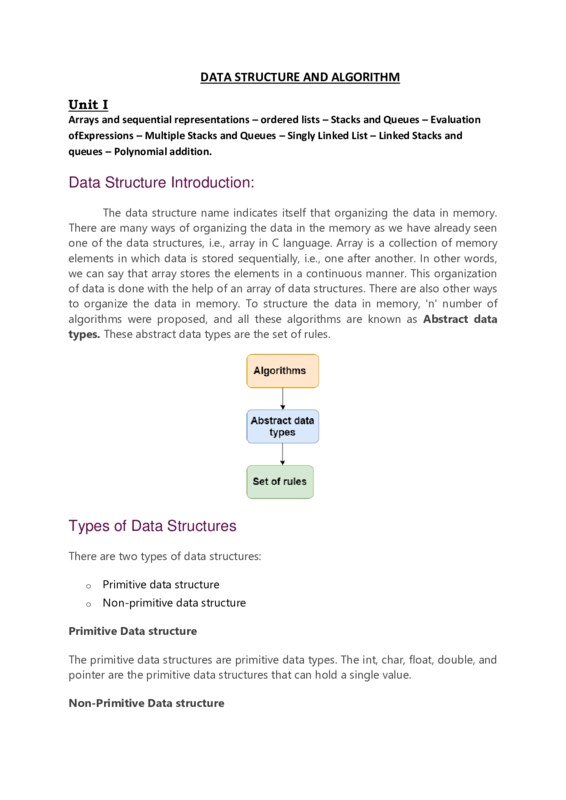 Thumbnail for Comprehensive Study Notes on Data Structures and Algorithms
