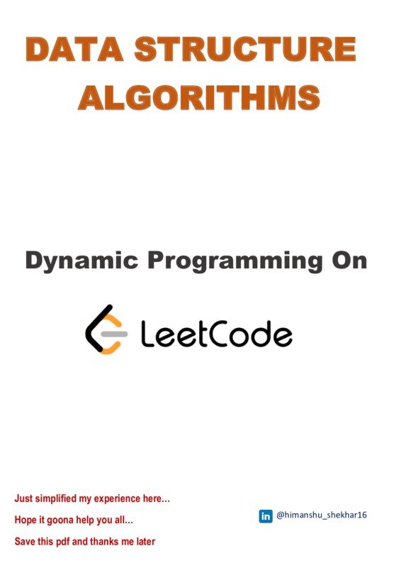 Thumbnail for Comprehensive Study Notes on Dynamic Programming