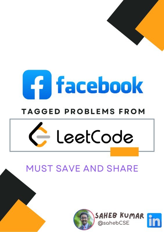 Thumbnail for Facebook Tagged LeetCode Problems
