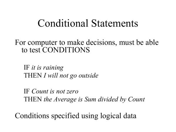 Thumbnail for If-Else & Switches