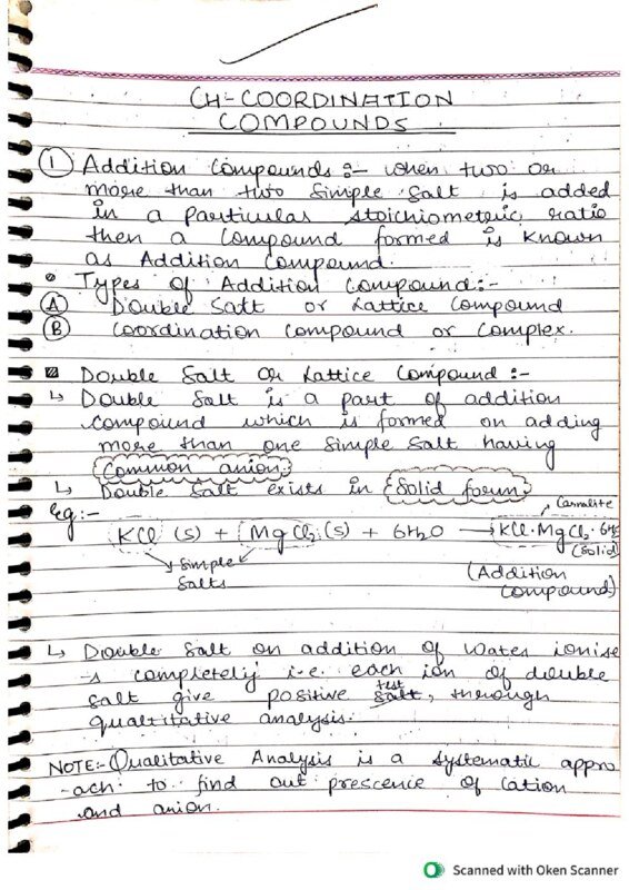 Thumbnail for In-Depth Notes on Alum in Coordination Compounds