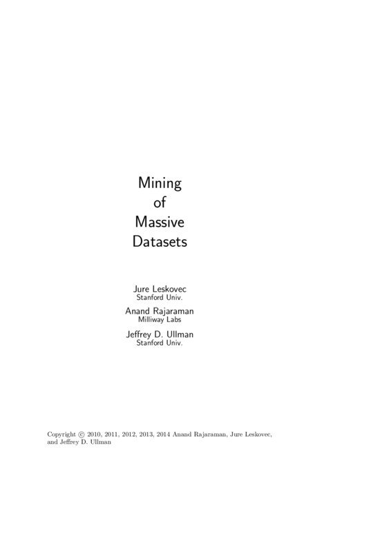 Thumbnail for Mining of Massive Datasets Book
