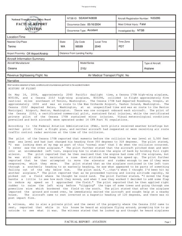 Thumbnail for National Transportation Safety Board Study Notes