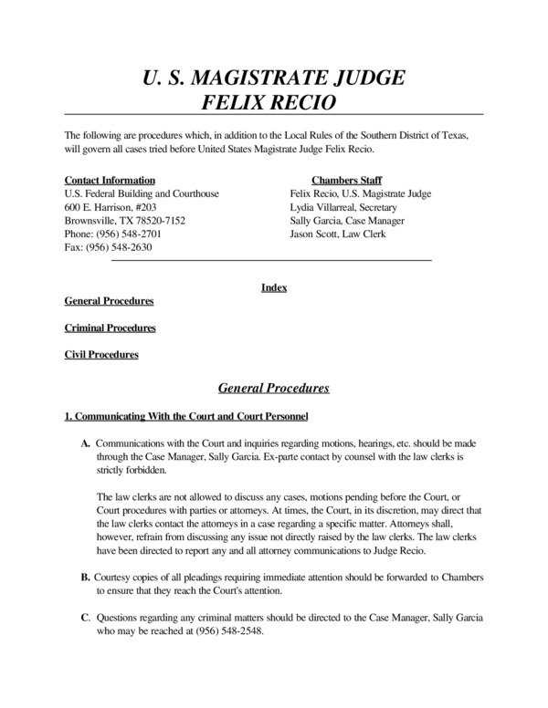 Thumbnail for OJudge Recio's Procedures Overview