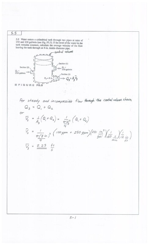 Thumbnail for Solutions for Chapter 5 of Munson's 6th Edition Fluid Mechanics