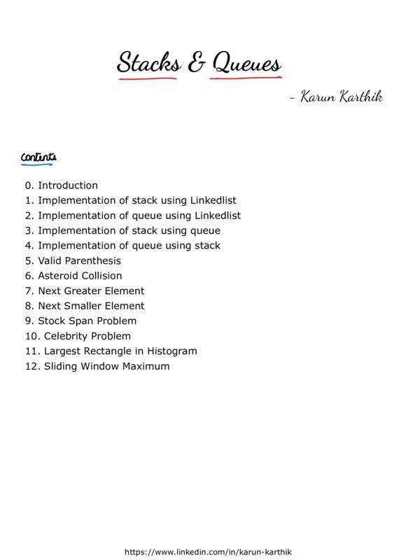 Thumbnail for Stack and Queue Study Notes