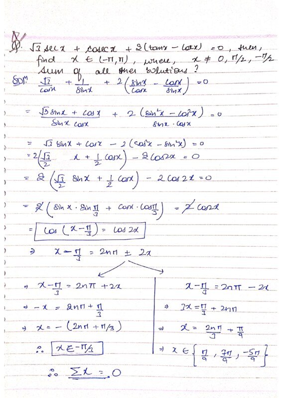 Thumbnail for Trigonometric Equations Practice Questions