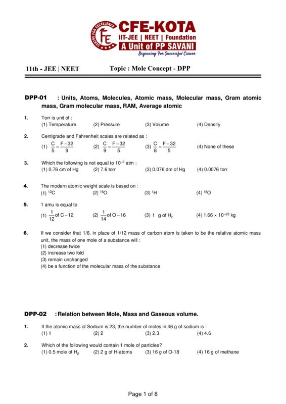 Thumbnail for Understanding the Mole Concept: DPP
