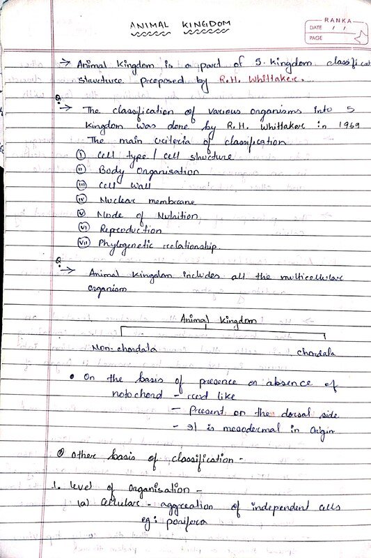 Thumbnail for Animal kingdom total notes for NEET