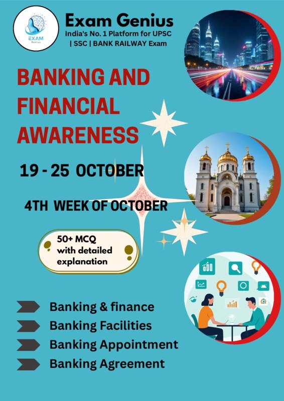 Thumbnail for Banking Current affairs of October month from 19th to 25th 2025