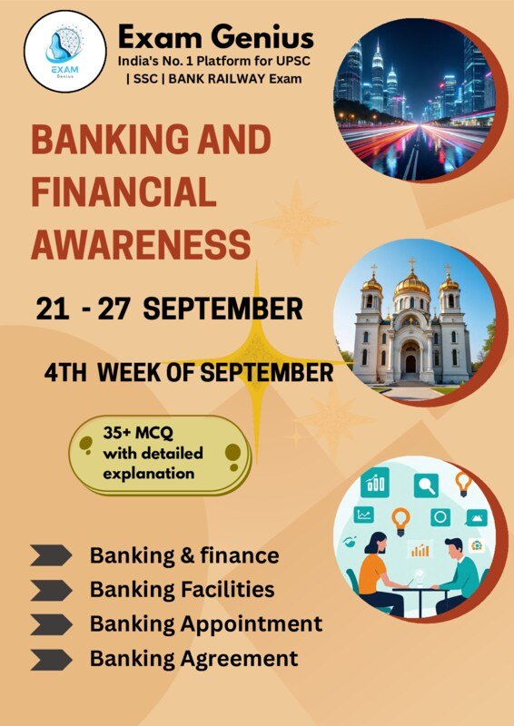 Thumbnail for Banking Current affairs of September from 21st to 27th 2025