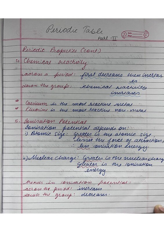 Thumbnail for CHEMISTRY: PERIODIC TABLE CLASS 10 ICSE PART 2