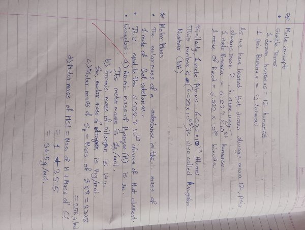 Thumbnail for Class 9th cbse science lesson Atoms and Molecules notes 9th page