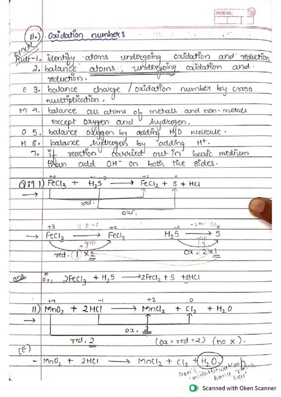 Thumbnail for Comprehensive Study Notes on Redox Reactions and Oxidation Numbers