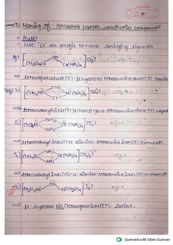 Thumbnail for Coordination Chemistry: IUPAC Nomenclature Study Notes