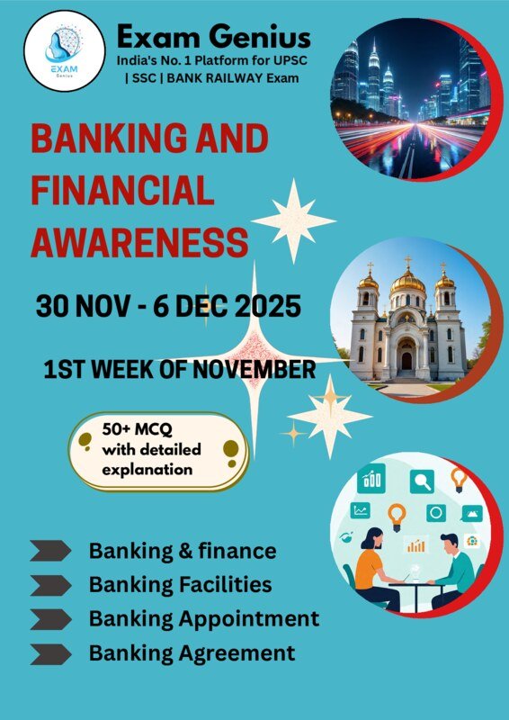 Thumbnail for Current affairs regarding banks and financerelated to December 6th to 30th November
