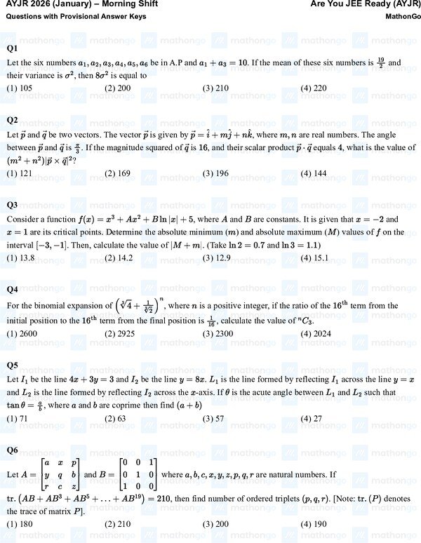 Thumbnail for Jee mains 2026 January analysis
