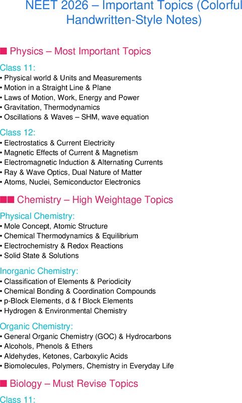 Thumbnail for NEET 2026 Biology syllabus