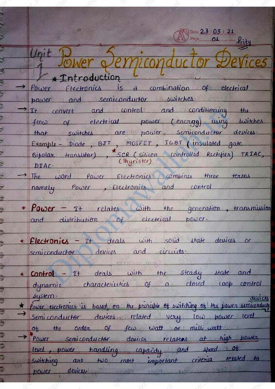 Thumbnail for Power electronics hand written