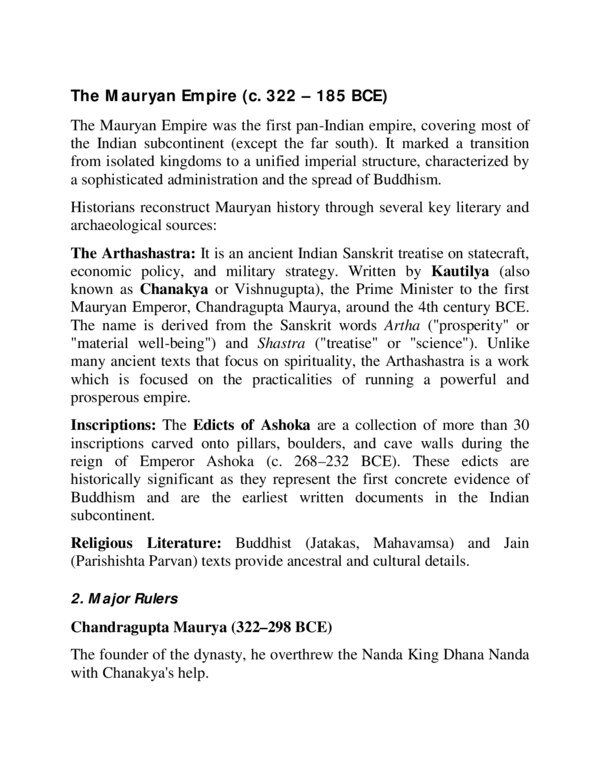 Thumbnail for The Mauryan Empire: Rise and Decline