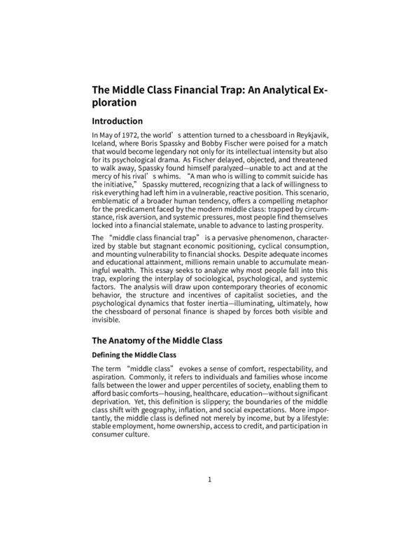 Thumbnail for The Middle Class Financial Trap: Why Stability Feels Like a Stalemate