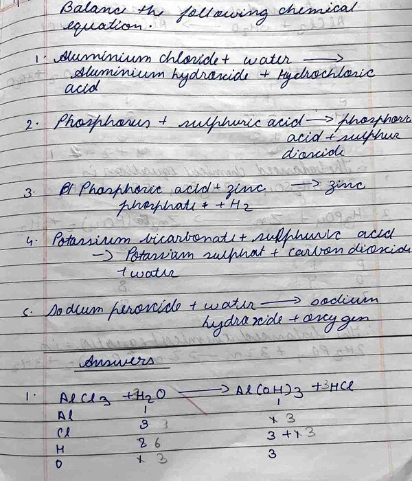 Thumbnail for Balance the chemical equation