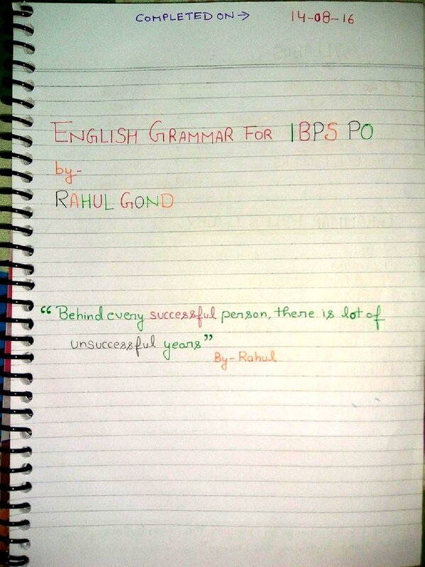 Thumbnail for English grammar notes