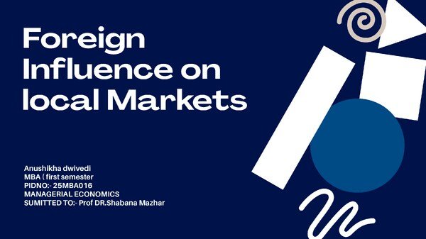 Thumbnail for Foreign influence on local market