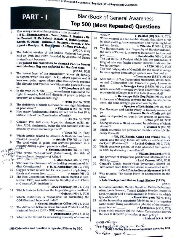 Thumbnail for Ssc mts most repeated 500 questions