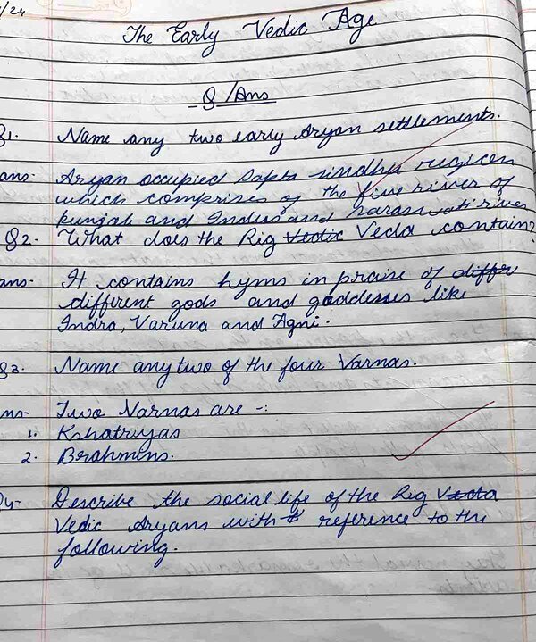 Thumbnail for The early vedic age class 9 imp notes icse