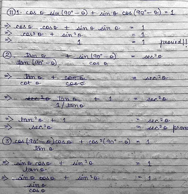Trigonometric identities part 3 class 10 icse