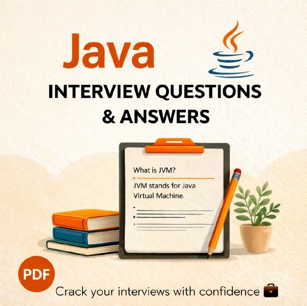 Thumbnail for 50 Java Interview Questions & Answers for Beginners (Free PDF)