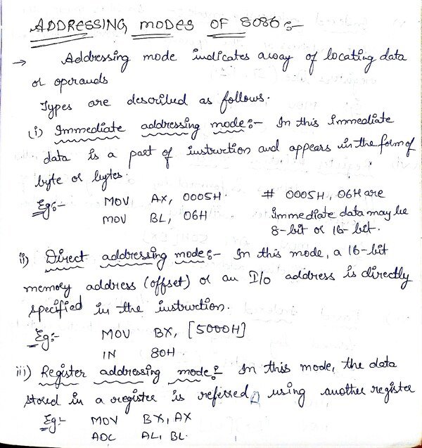 Thumbnail for 8086 Microprocessor: Addressing Modes, Assembler Directives, Stack, and Interrupts