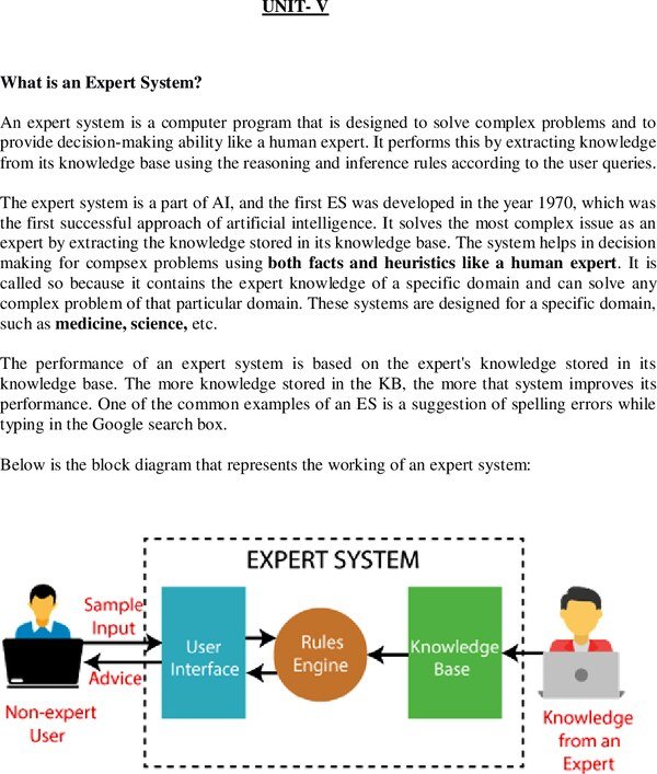 Thumbnail for Artificial Intelligence Unit 5 Notes (Expert Systems, Knowledge Acquisition) – Free PDF