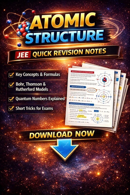 📘 Atomic Structure – High Quality Practice Worksheet (JEE Level)