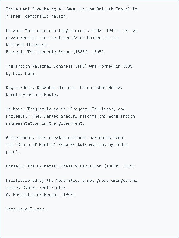 Thumbnail for british india to indian independence