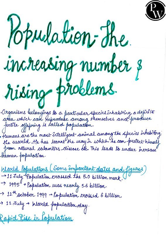 Thumbnail for Class 10 ICSE Biology Notes: Population