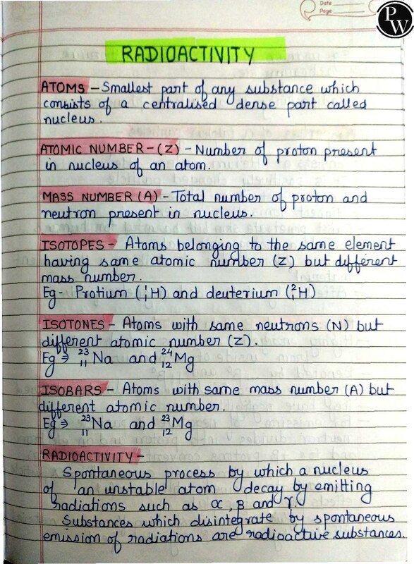 Thumbnail for Class 10 Physics Notes: Radioactivity | ICSE