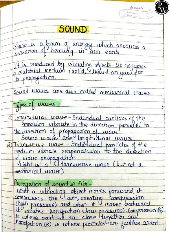Thumbnail for Class 10 Physics Notes: Sound | ICSE