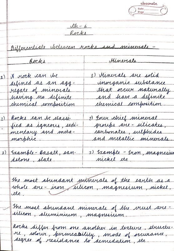 Thumbnail for Class 9 Geography Notes: Rocks | ICSE