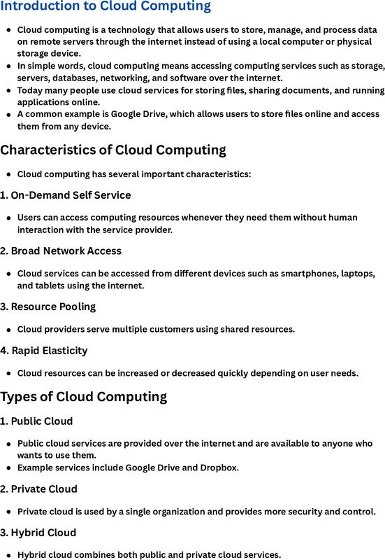 Thumbnail for Cloud Computing – Complete Study Notes