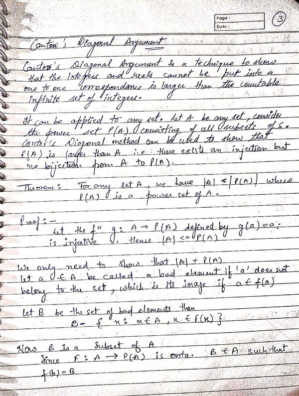 Discrete mathematics hand made notes