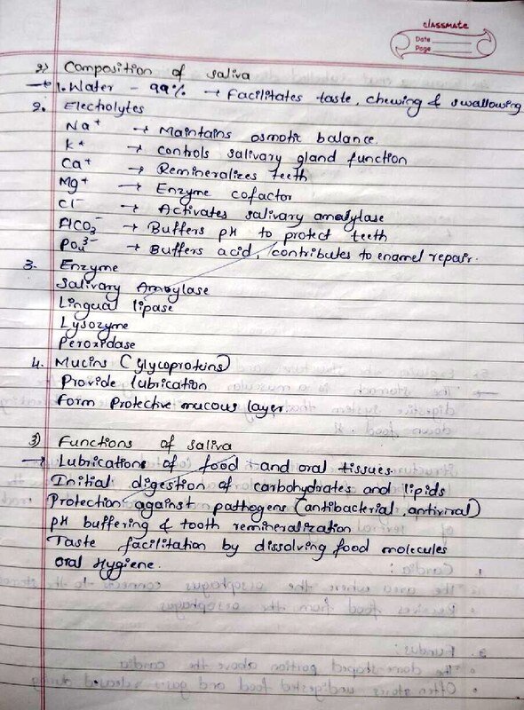 Hand written notes of different questions for NEET students