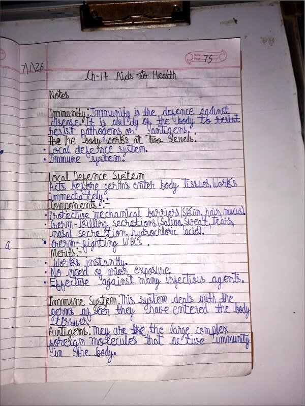 Thumbnail for ICSE CLASS-9 Biology Notes : Aids To Health