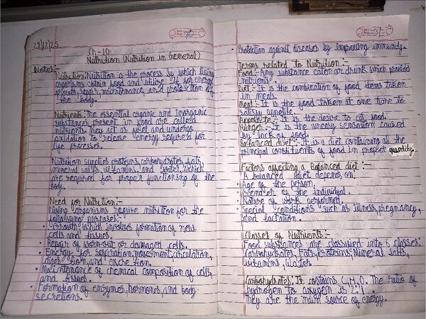 Thumbnail for ICSE CLASS-9 Biology Notes :. Nutrition