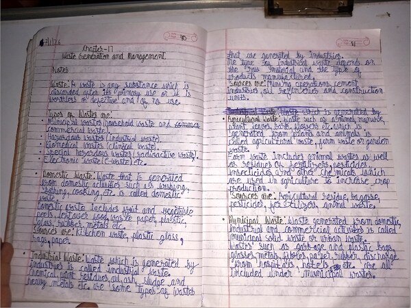 Thumbnail for ICSE CLASS-9 Biology Notes : Waste Generation and Management